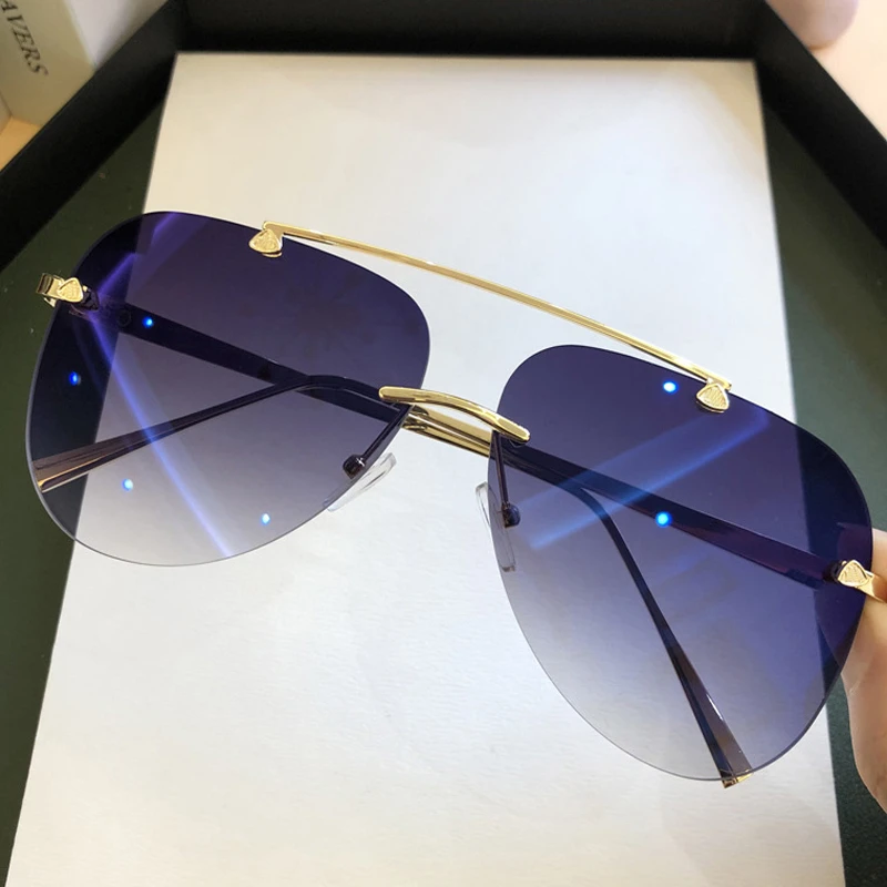 Vintage Rimless Alloy Aviation - огляд і ціна Men'S Fashion Rimless Glasses