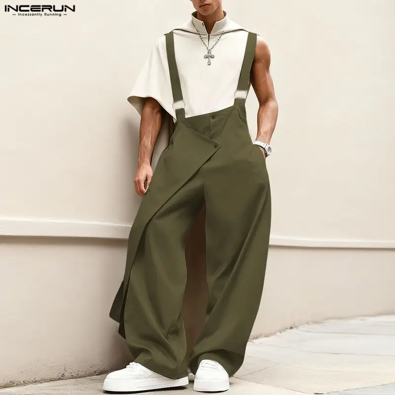 INCERUN Men Jumpsuits Solid Co - огляд і ціна Men'S Fashion Overalls
