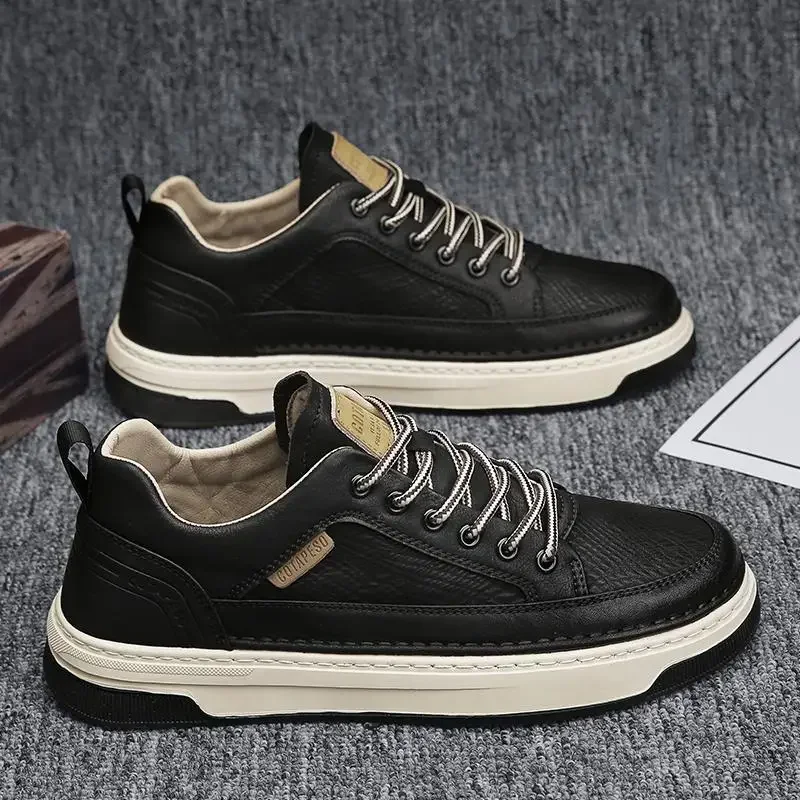 Fashion Casual Leather Shoes f - огляд і ціна Mens Fashion Zapatos
