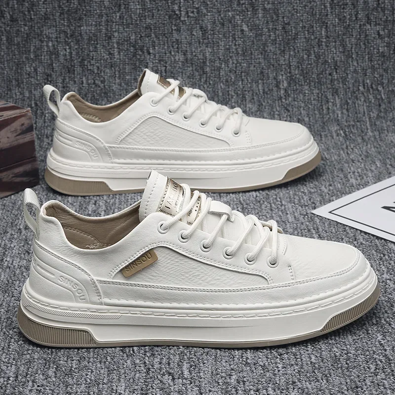 Fashion Casual Leather Shoes f - огляд і ціна Mens Fashion Zapatos
