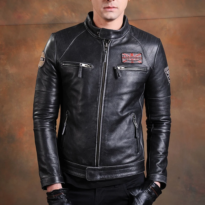 Fashion Biker Jackets Vintage  - огляд і ціна Men'S Fashion Leather Jacket