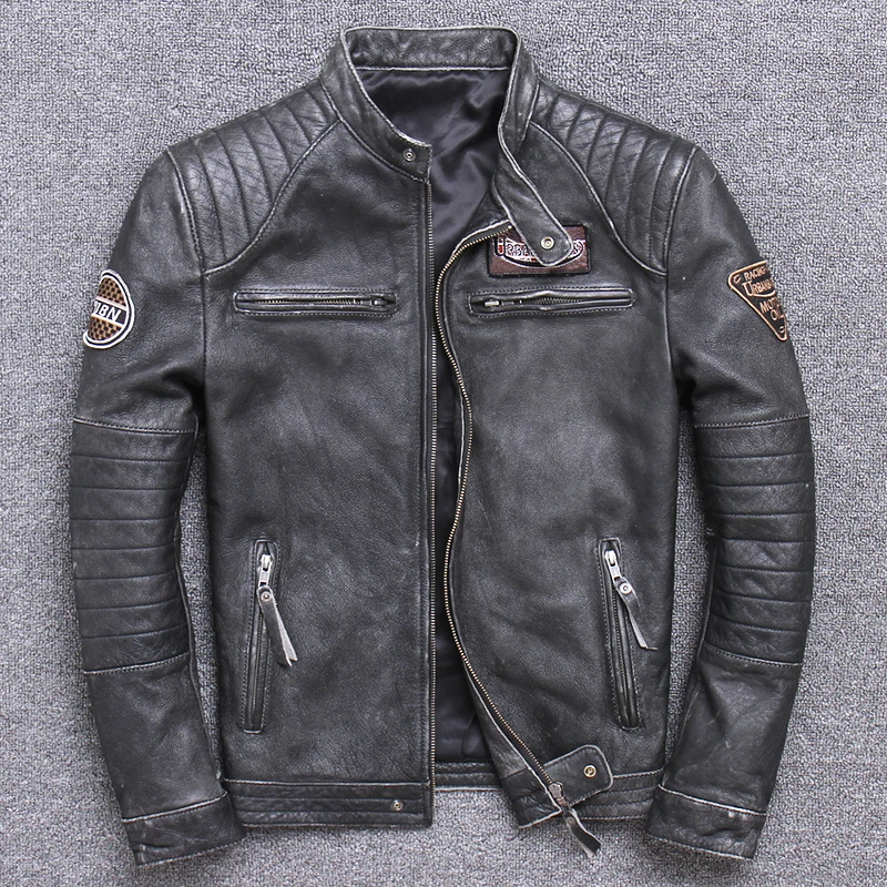 Fashion Biker Jackets Vintage  - огляд і ціна Men'S Fashion Leather Jacket
