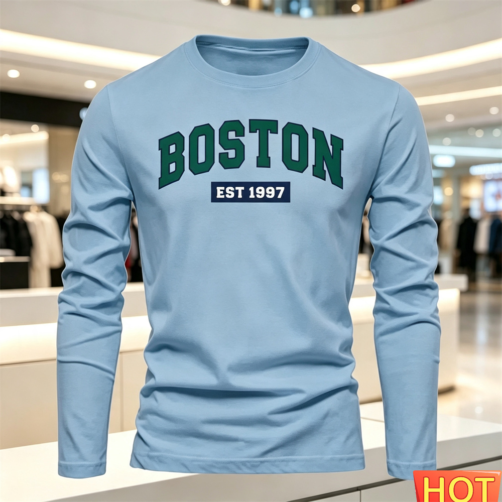 Autumn Summer Men's long sleev - огляд і ціна Mens Fashion Wear
