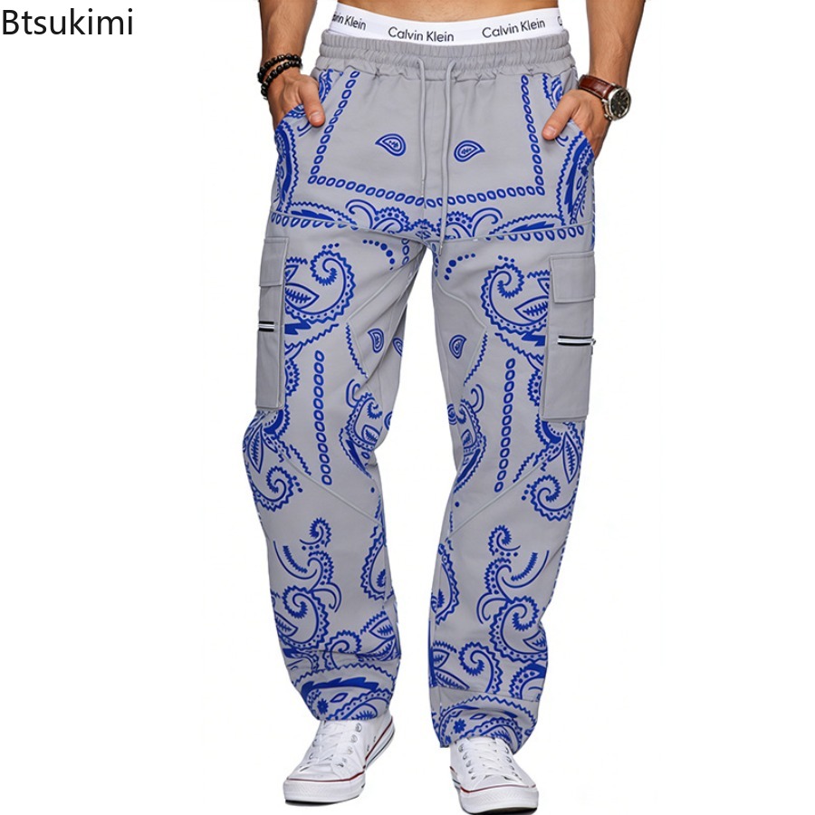 2026 Men Trend Printed Loose H - огляд і ціна Men'S Fashion Overalls