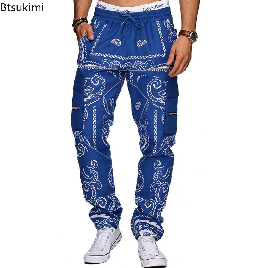 2026 Men Trend Printed Loose H - огляд і ціна Men'S Fashion Overalls
