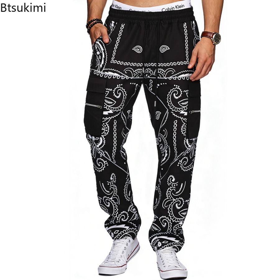 2026 Men Trend Printed Loose H - огляд і ціна Men'S Fashion Overalls