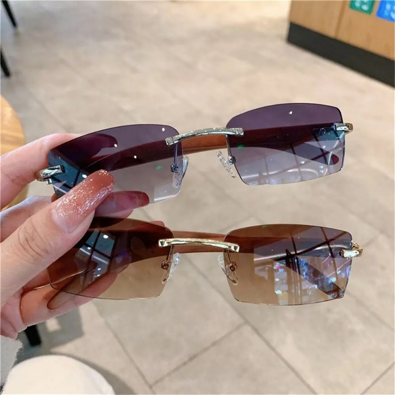 Trendy Punk Sunglasses Rimless - огляд і ціна Men'S Fashion Rimless Glasses