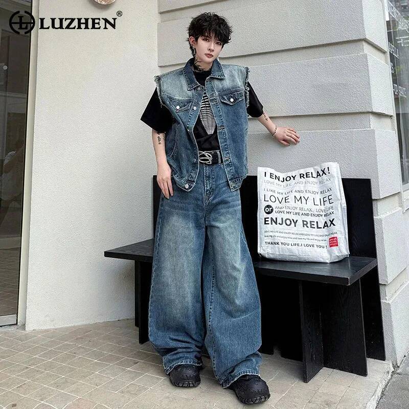 LUZHEN 2026 Summer Denim Two-p - огляд і ціна Men'S Fashion For Summer 2026