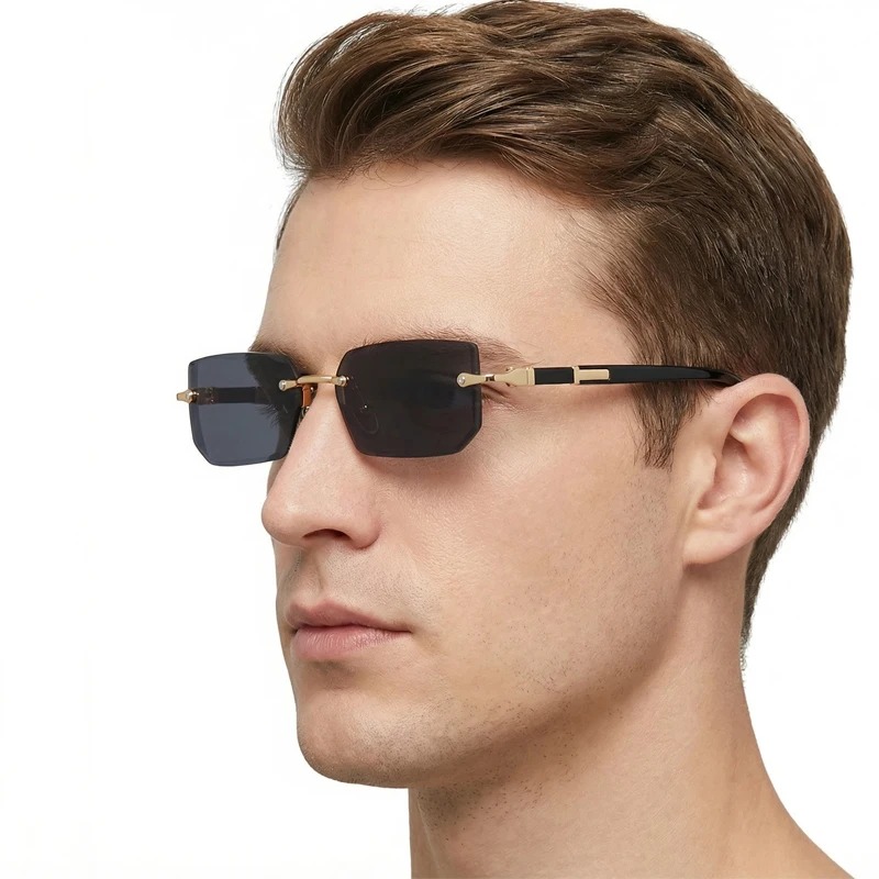 Fashion Rimless Sunglasses Men - огляд і ціна Men'S Fashion Rimless Glasses