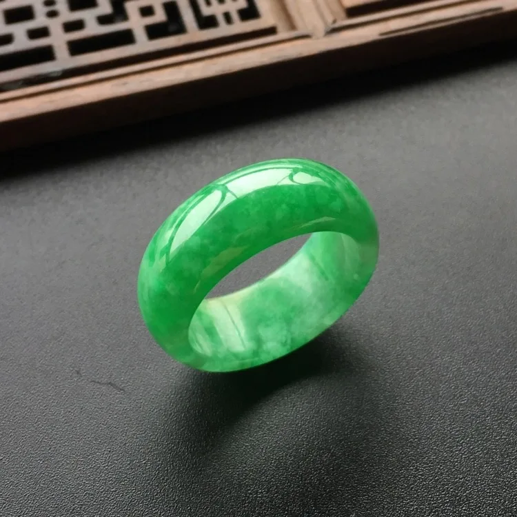 Natural Green Jade Ring Jadeit - огляд і ціна Men'S Fashion Rings