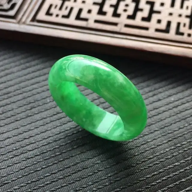 Natural Green Jade Ring Jadeit - огляд і ціна Men'S Fashion Rings