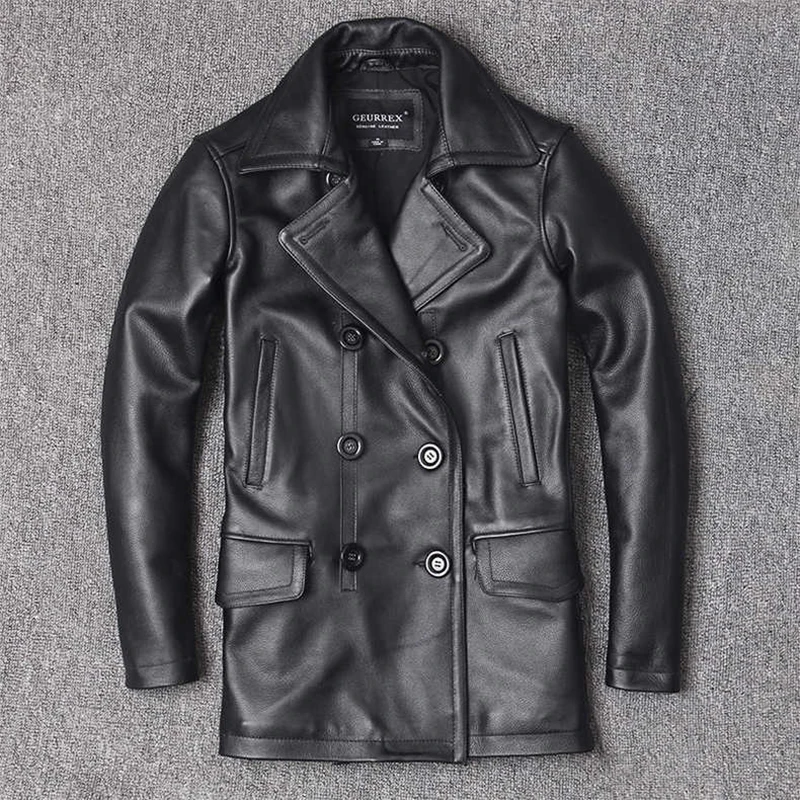 Genuine Leather Jacket Men's T - огляд і ціна Men'S Fashion Leather Jacket
