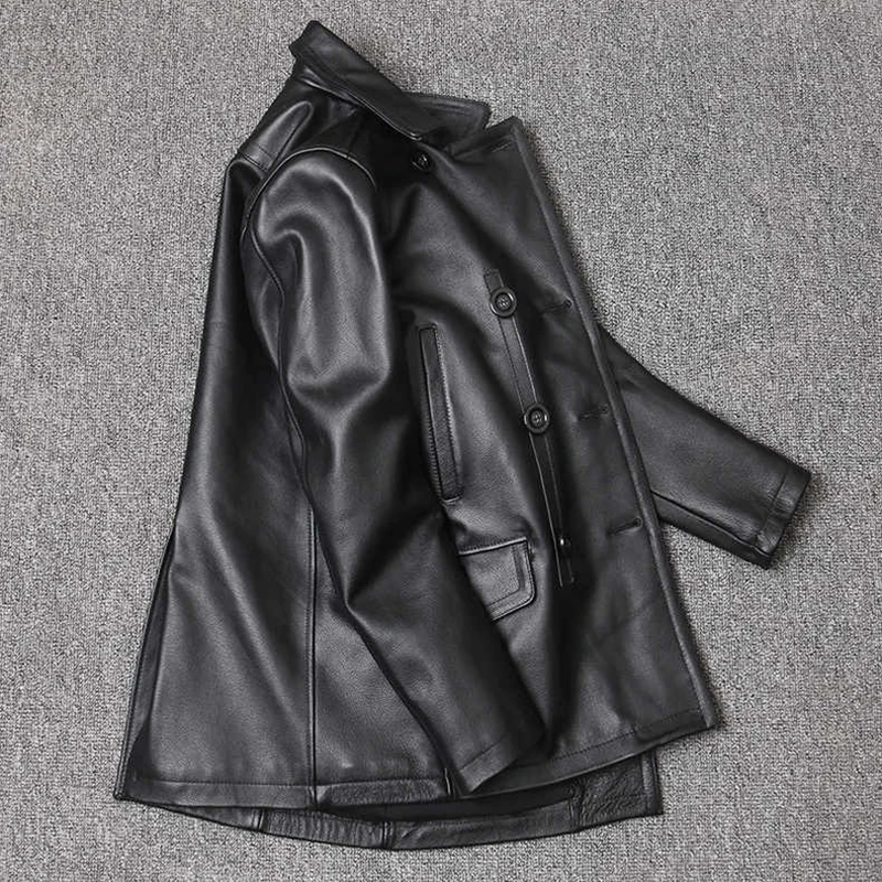 Genuine Leather Jacket Men's T - огляд і ціна Men'S Fashion Leather Jacket