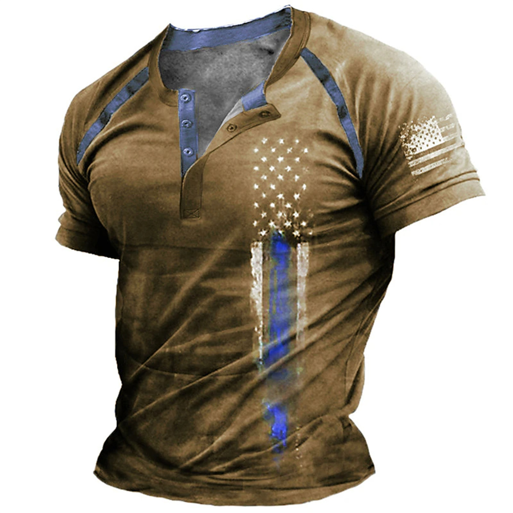 Funny 3D American Flag Print M - огляд і ціна Mens Fashion Wear