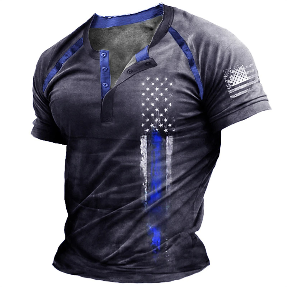 Funny 3D American Flag Print M - огляд і ціна Mens Fashion Wear