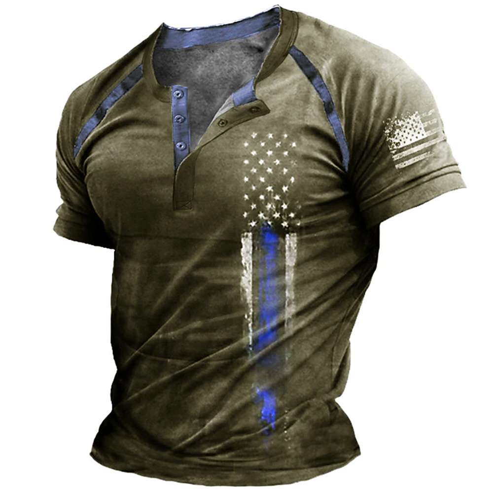 Funny 3D American Flag Print M - огляд і ціна Mens Fashion Wear