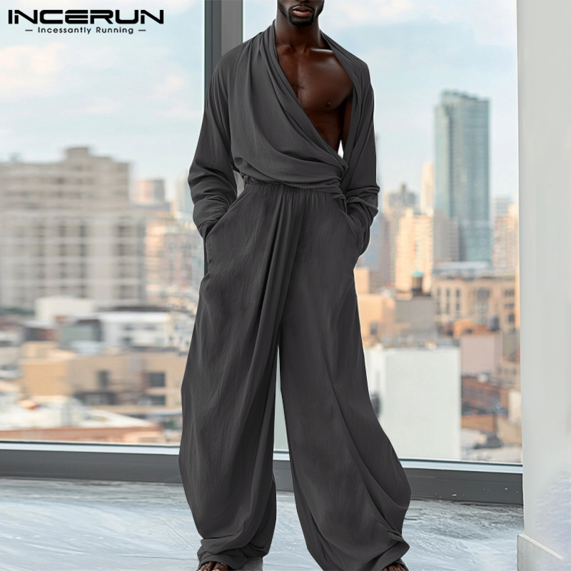 INCERUN 2024 American Style Ro - огляд і ціна Men'S Fashion Overalls