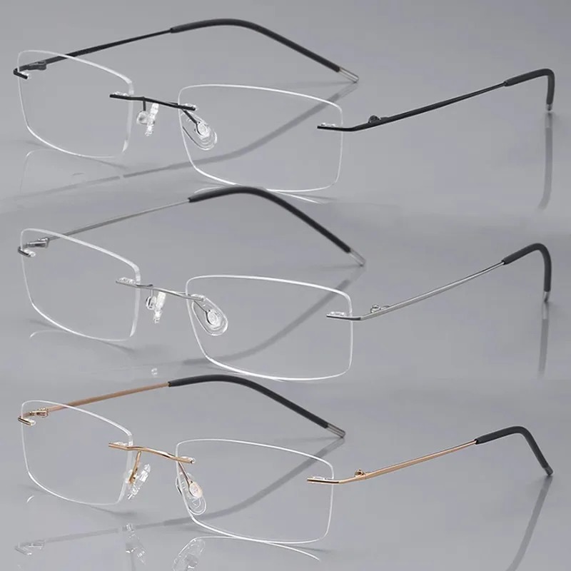 2026 New Rimless Reading Eyegl - огляд і ціна Men'S Fashion Rimless Glasses