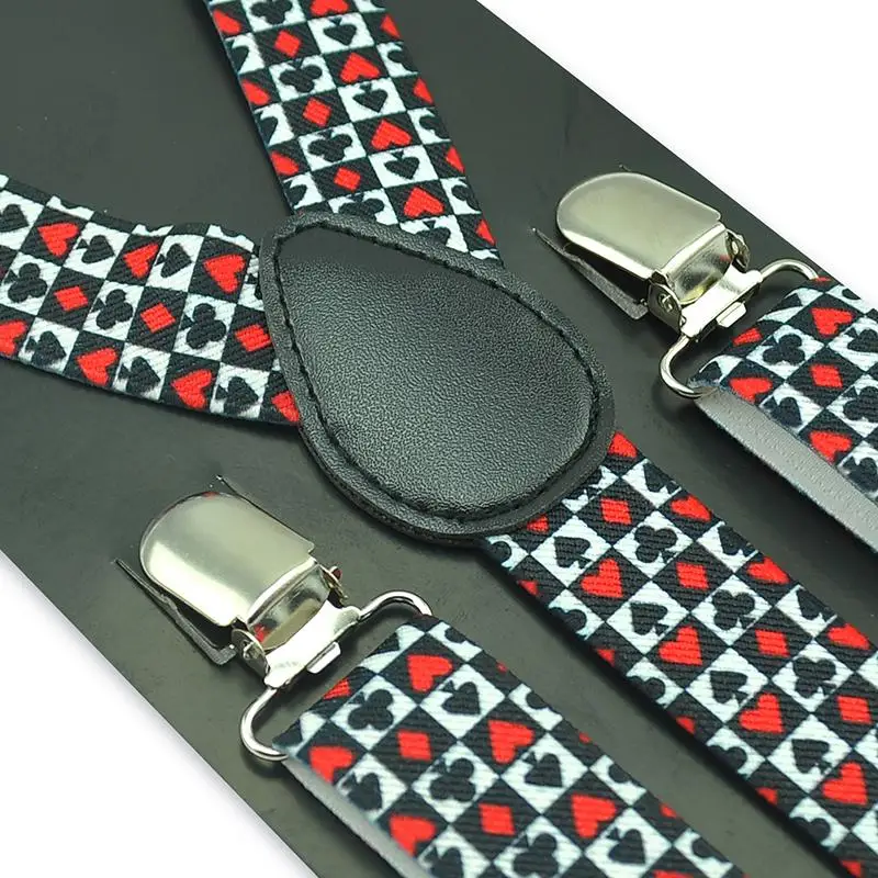 Unisex Playing Card Poker Desi - огляд і ціна Suspenders Clip Men