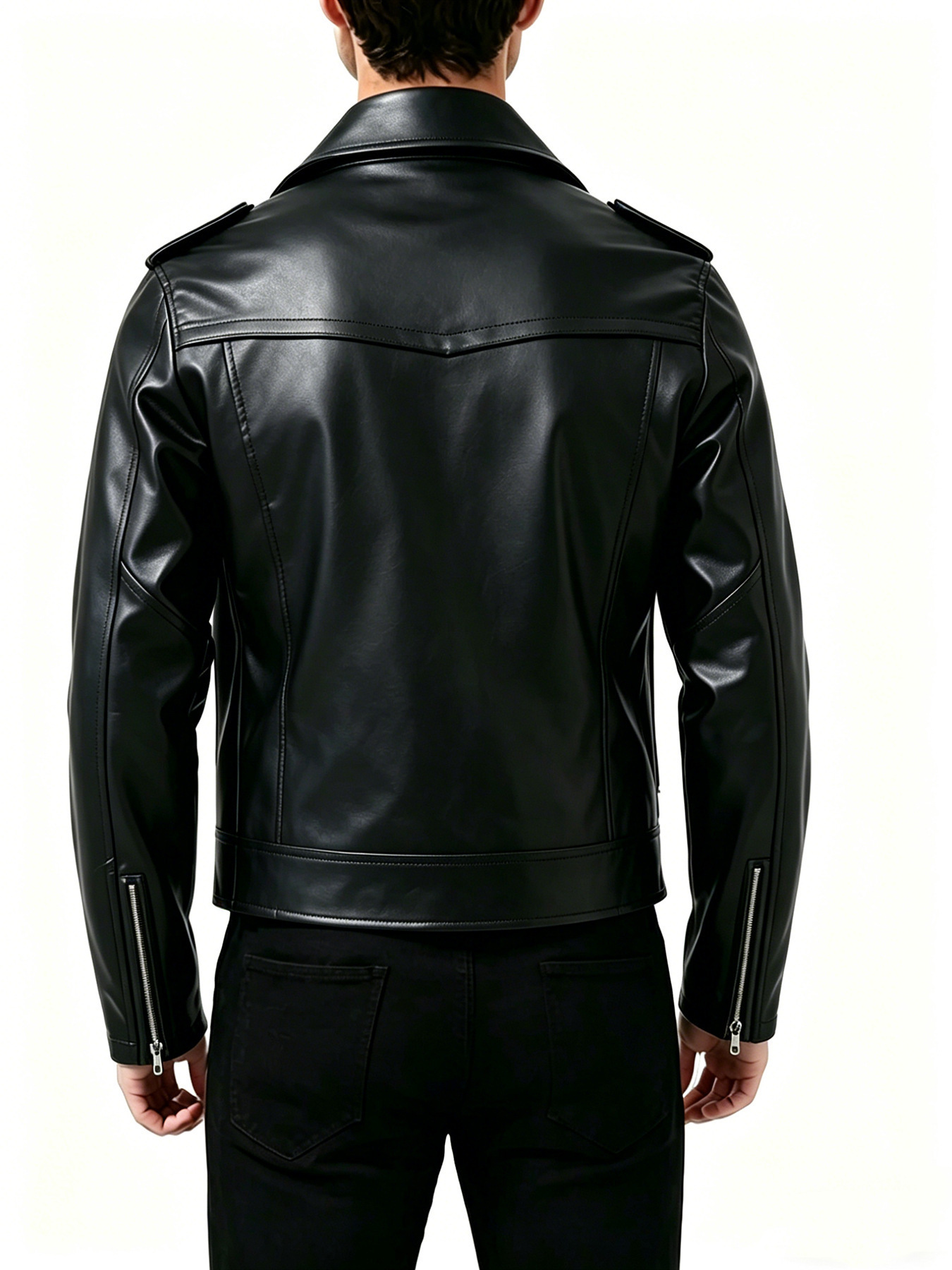 Casual Men's Jacket Zipper Sli - огляд і ціна Men'S Fashion Leather Jacket