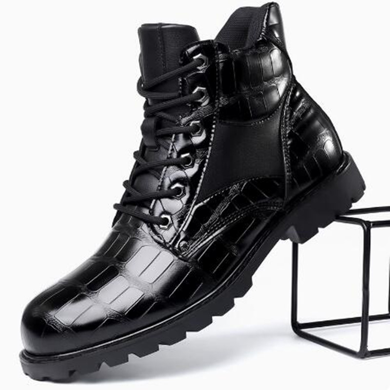 Luxury Brand Men Boots Grid Pa - огляд і ціна Mens Fashion Zapatos