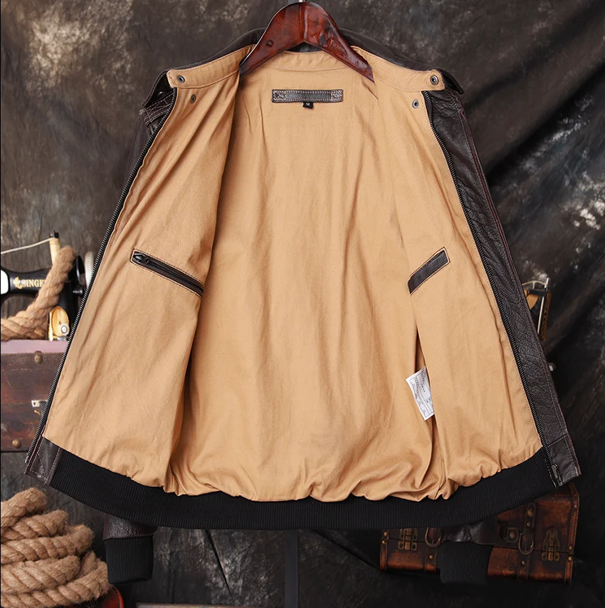 Bomber A2 Pilot Genuine Leathe - огляд і ціна Men'S Fashion Leather Jacket