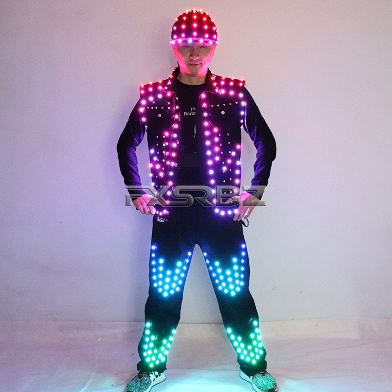 Full Color LED Costume Men's B - огляд і ціна Men'S Fashion Light Jacket