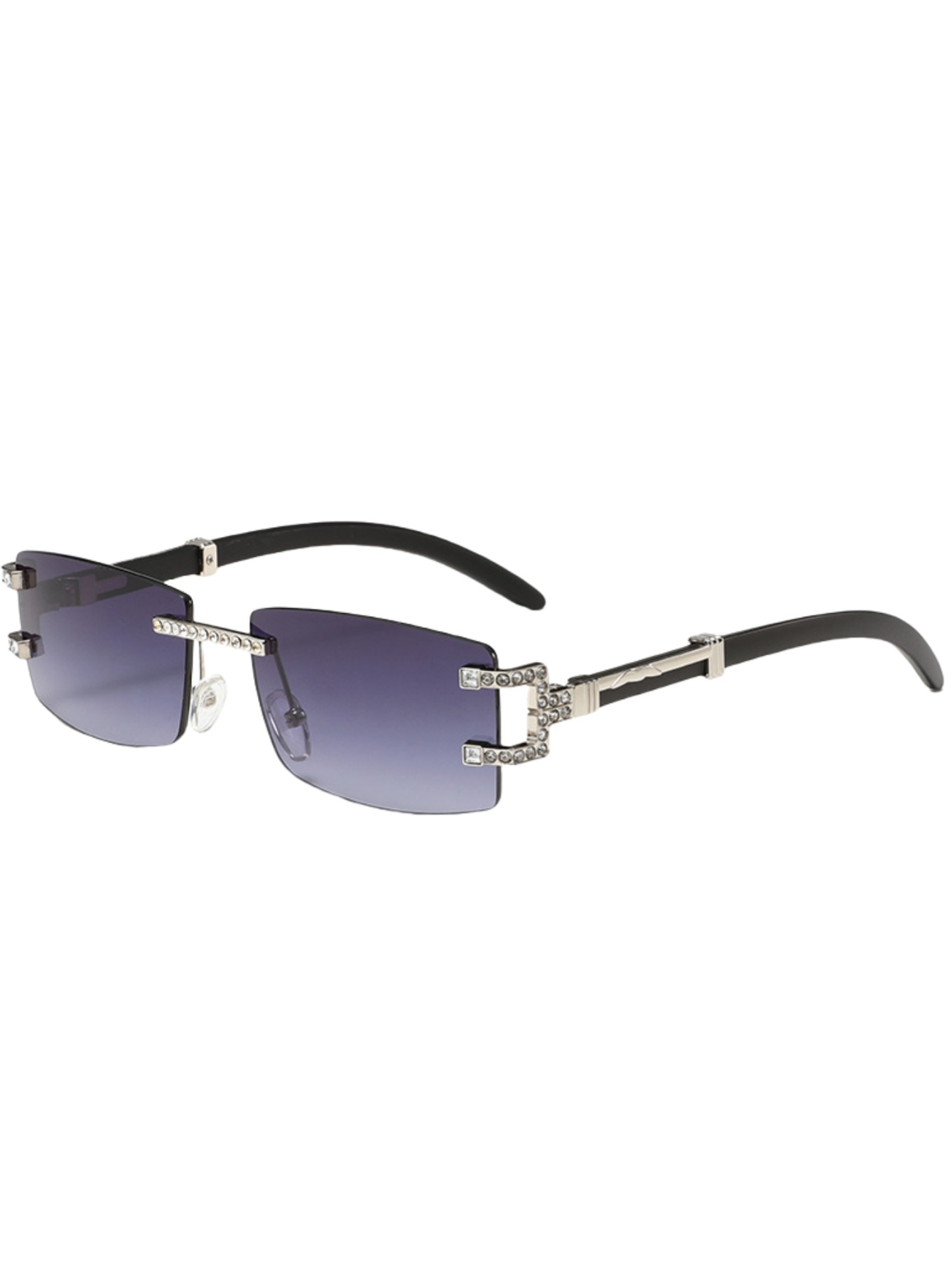 Wood leg retro fashion sunglas - огляд і ціна Men'S Fashion Rimless Glasses