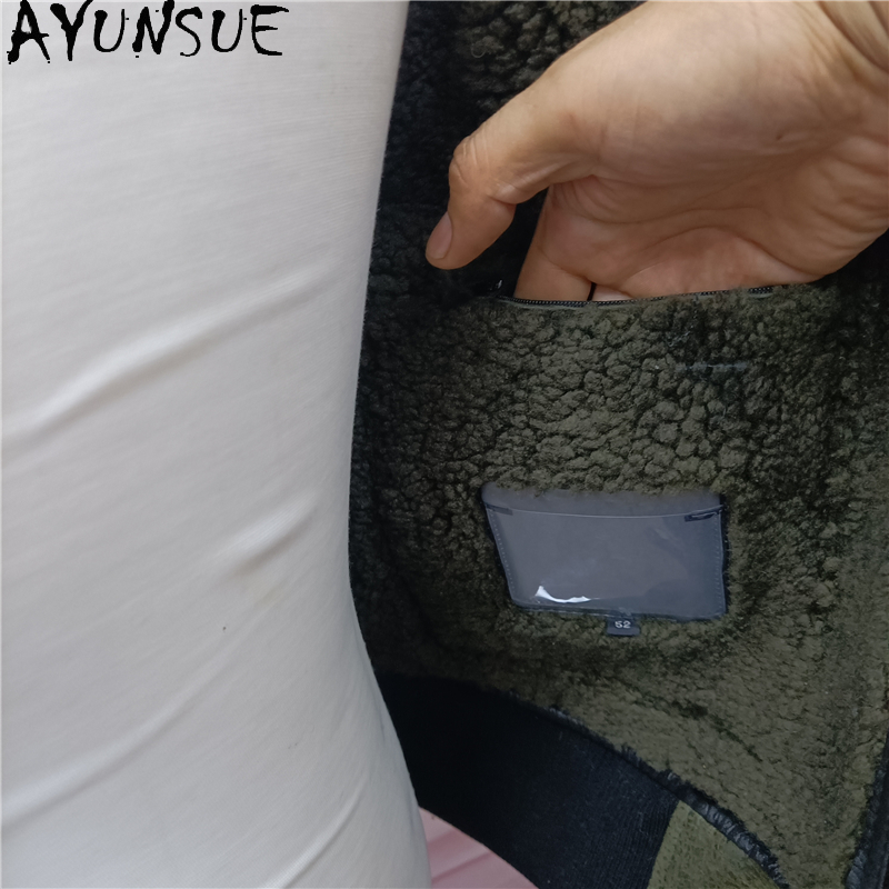 AYUNSUE Warm Natural Fur Coat  - огляд і ціна Men'S Fashion Leather Jacket