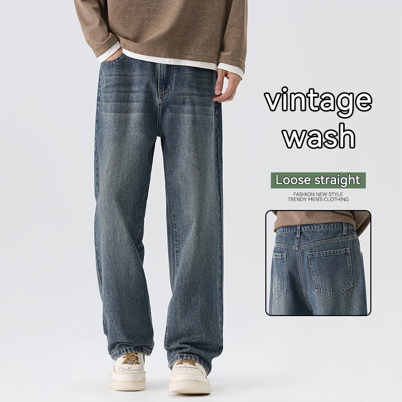Vintage Wash Jeans Men's Autum - огляд і ціна Men'S Fashion Nova Jeans
