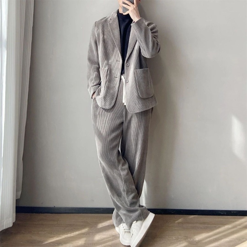 Premium Corduroy Suit Maillard - огляд і ціна Corduroy Jacket Men