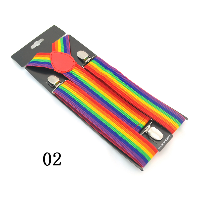 New 3.5cm Wide 6 Stripes Suspe - огляд і ціна Suspenders Clip Men