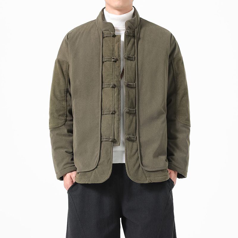 Chinese Style Men Cotton Padde - огляд і ціна Corduroy Jacket Men
