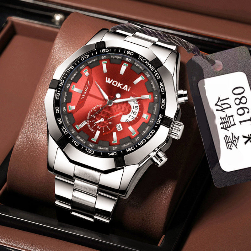 WOKAI Watch Men Red Sports Wat - огляд і ціна Men'S Fashion Quartz Watch Wokai