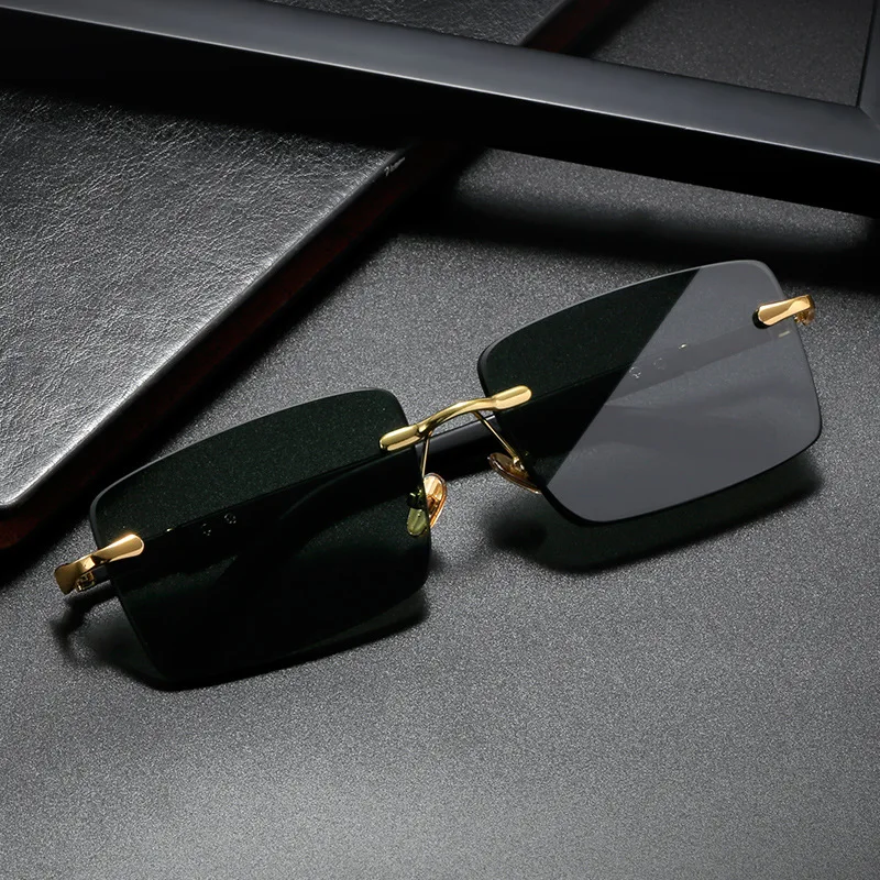 Fashion Rectangle Sunglasses M - огляд і ціна Men'S Fashion Rimless Glasses