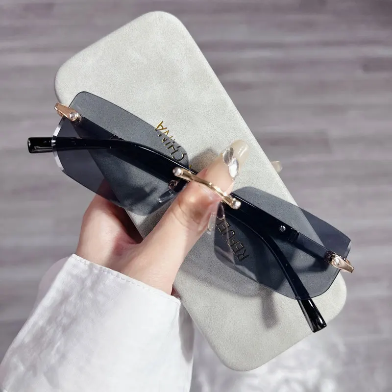 Fashion Rectangle Sunglasses M - огляд і ціна Men'S Fashion Rimless Glasses