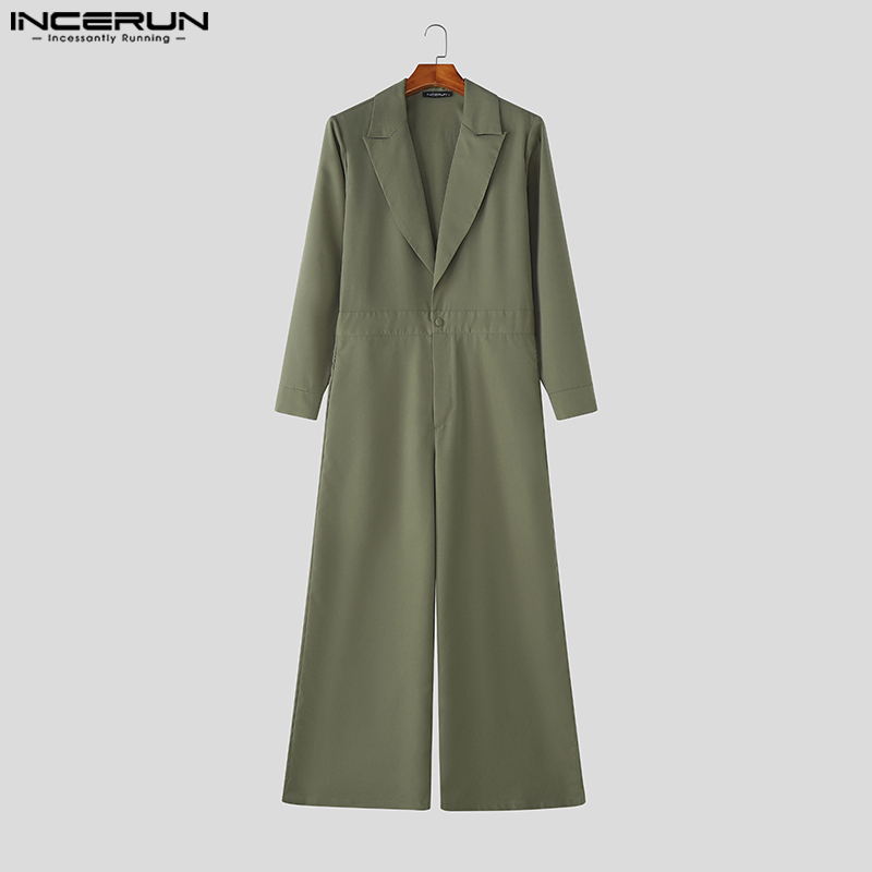 INCERUN Men Jumpsuits Solid Co - огляд і ціна Men'S Fashion Overalls