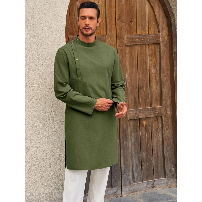 Mens Kaftan Thobe Robe Long Sl - огляд і ціна Men'S Fashion Kurta