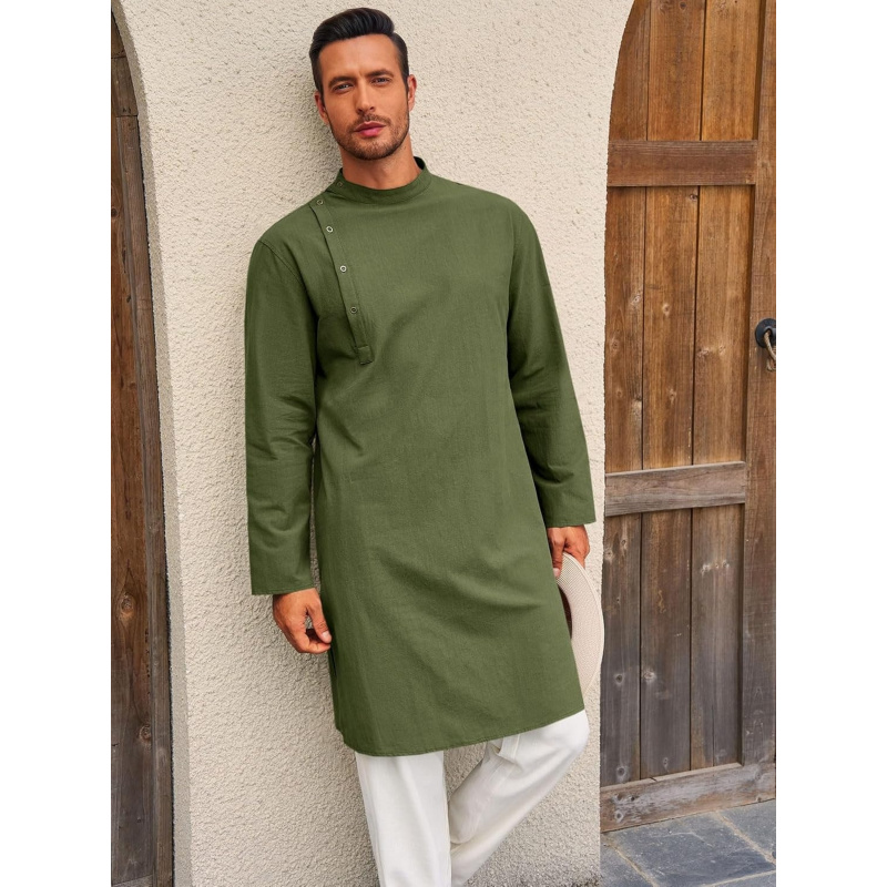 Mens Kaftan Thobe Robe Long Sl - огляд і ціна Men'S Fashion Kurta