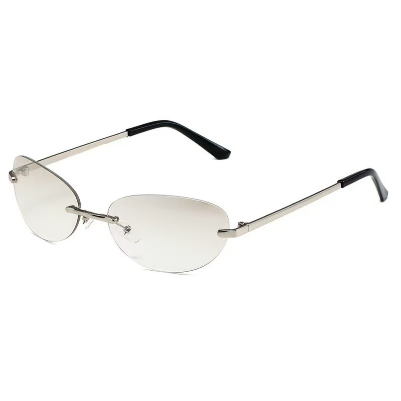 Rimless  Oval Sun Glasses for  - огляд і ціна Men'S Fashion Rimless Glasses
