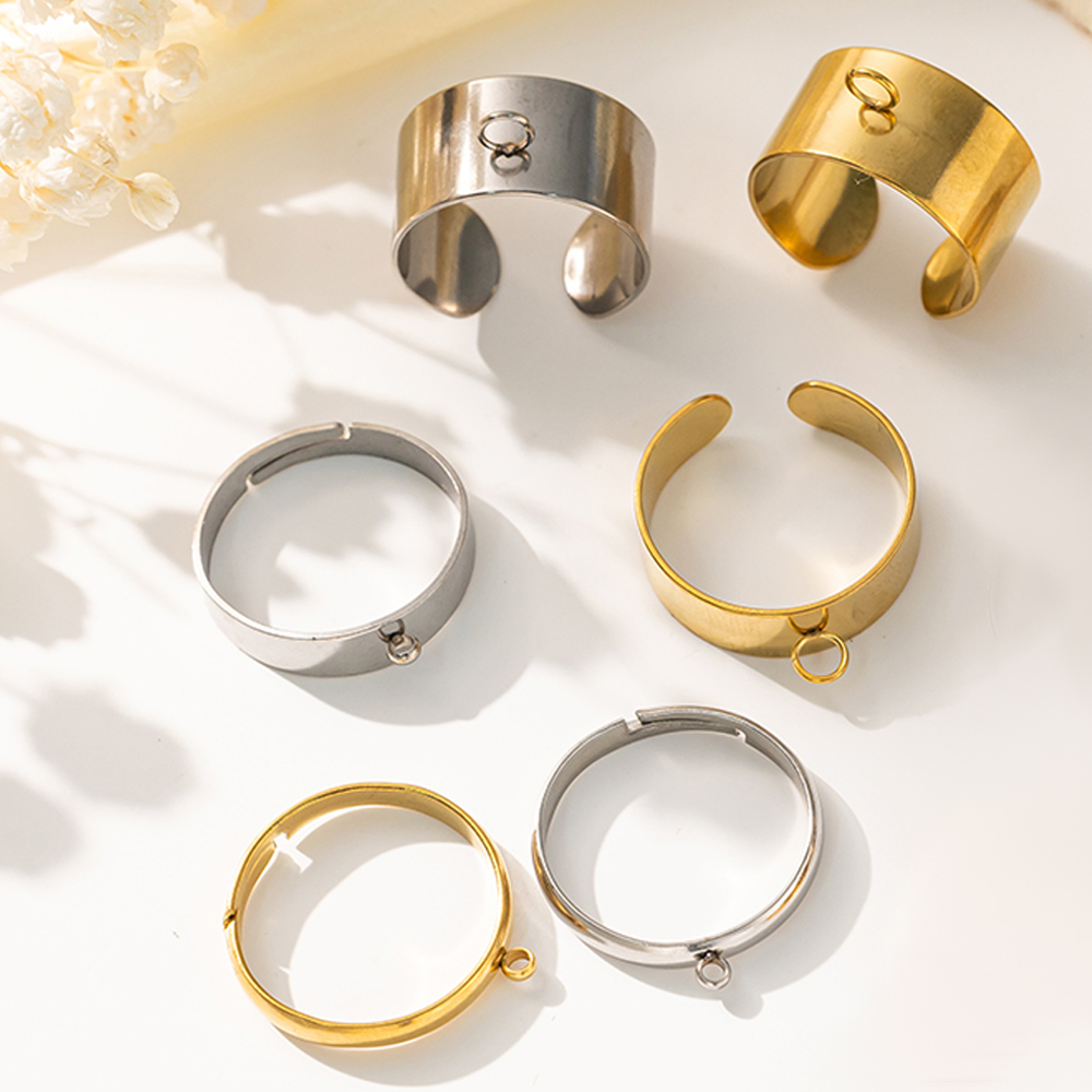 5pcs/Lot Stainless Steel Gold  - огляд і ціна Men'S Fashion Rings