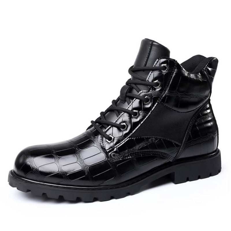 Brand Men Boots Grid Pattern S - огляд і ціна Mens Fashion Zapatos