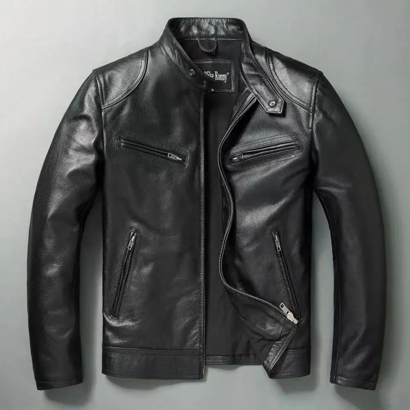 Genuine Leather Jacket Men 100 - огляд і ціна Men'S Fashion Leather Jacket