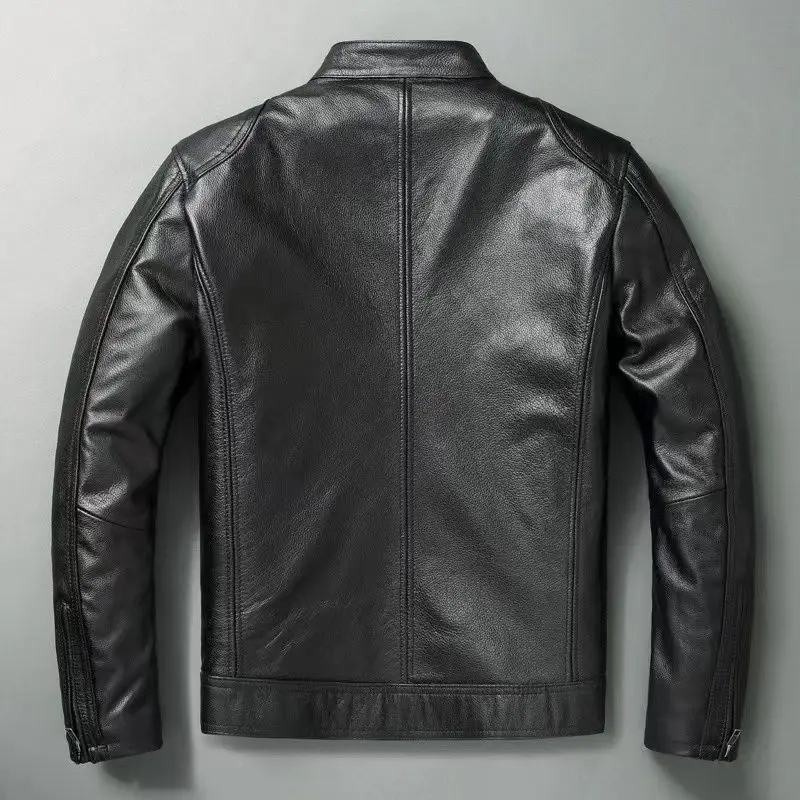Genuine Leather Jacket Men 100 - огляд і ціна Men'S Fashion Leather Jacket