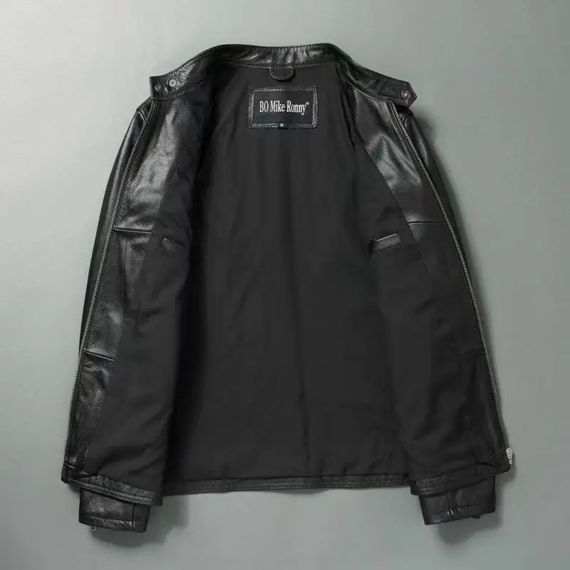 Genuine Leather Jacket Men 100 - огляд і ціна Men'S Fashion Leather Jacket