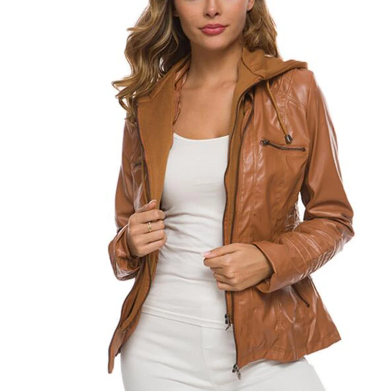 Hooded Leather Jacket Autumn W - огляд і ціна Men'S Fashion Leather Jacket