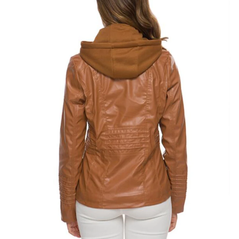 Hooded Leather Jacket Autumn W - огляд і ціна Men'S Fashion Leather Jacket
