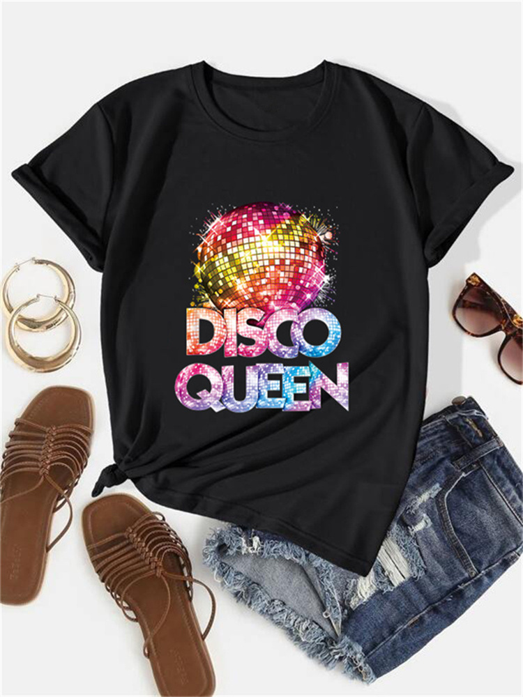 Women's Crew Neck T-Shirt, Ret - огляд і ціна Men'S Fashion 70S